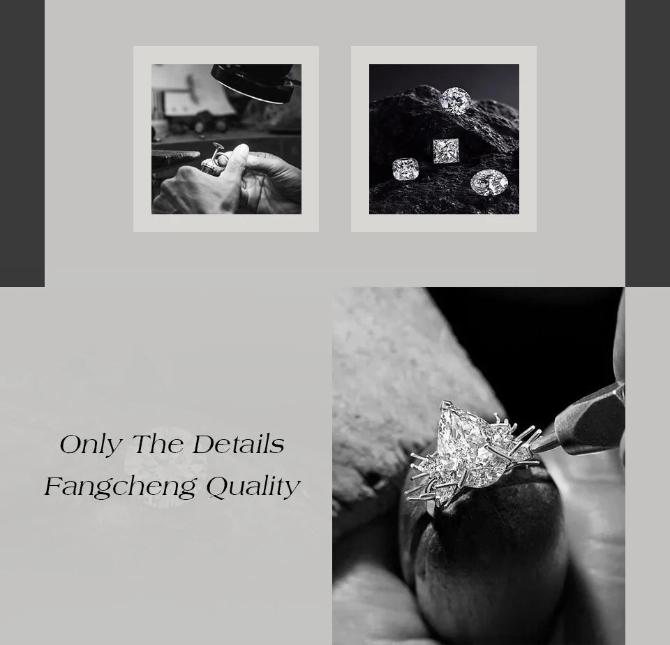 Bagues en argent sterling 925 avec nœud papillon et moissanite, lot de 2, 0,8 ct, taille cœur, couleur D, pureté VVS1. Bijou de luxe idéal pour une soirée.