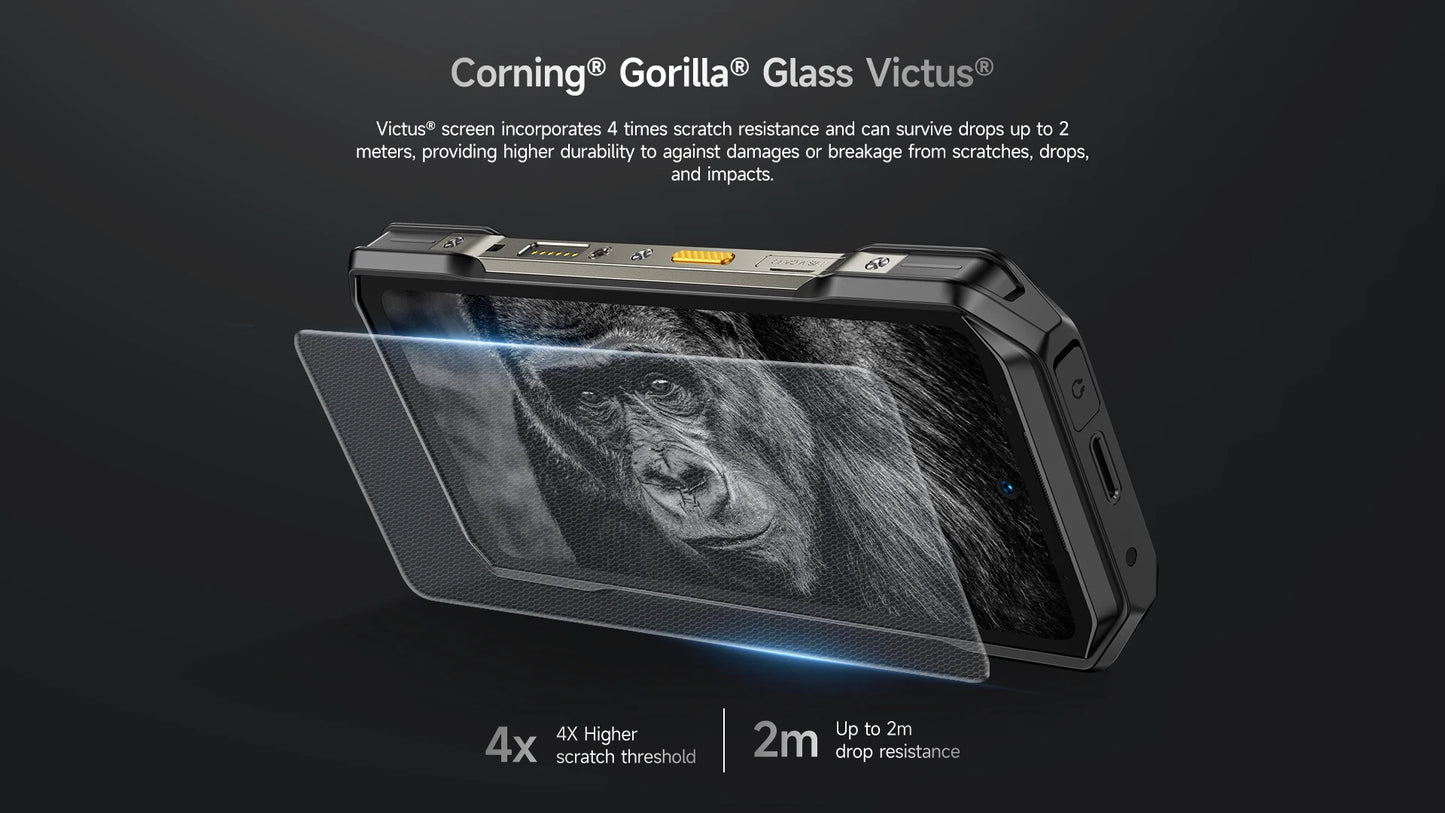 Ulefone Armor 27 Pro 5G Rugged Phone 10600mAh Smartphone 50MP Camera 64MP Night Android 15 Up to 24GB+256GB NFC Waterproof Phone