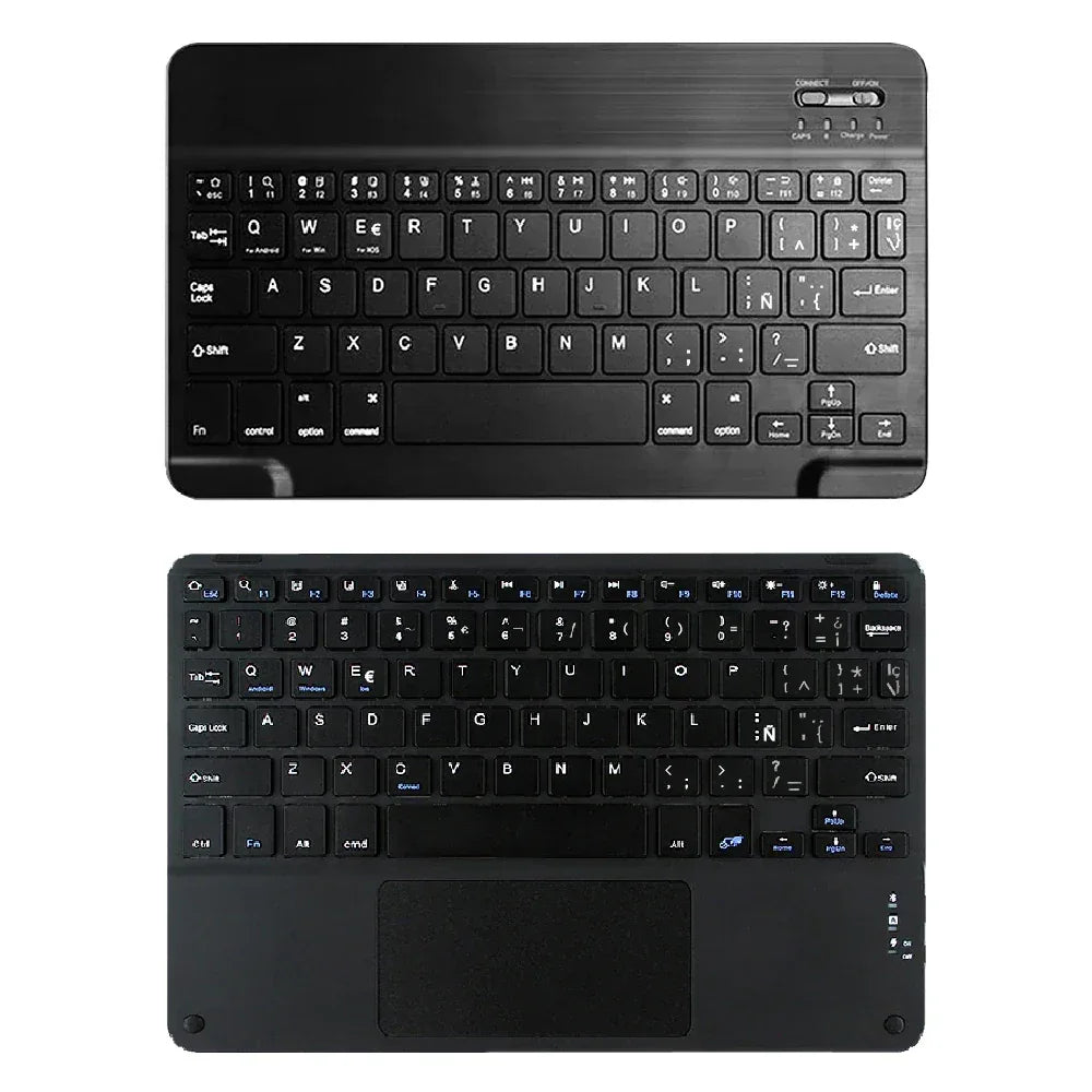 Spanish Keyboard Case For iPad Air Pro 11 13 2024,iPad 10.2 7/8/9th 10th 2022 Gen Air 3 4 5 10.9 Pro 12.9 Funda Cover For iPad