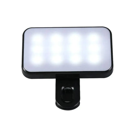 New Portable Mini Selfie Fill Light 3 Modes Adjustable Brightness Rechargeable Clip On For Mobile Phone Laptop Live Video Light