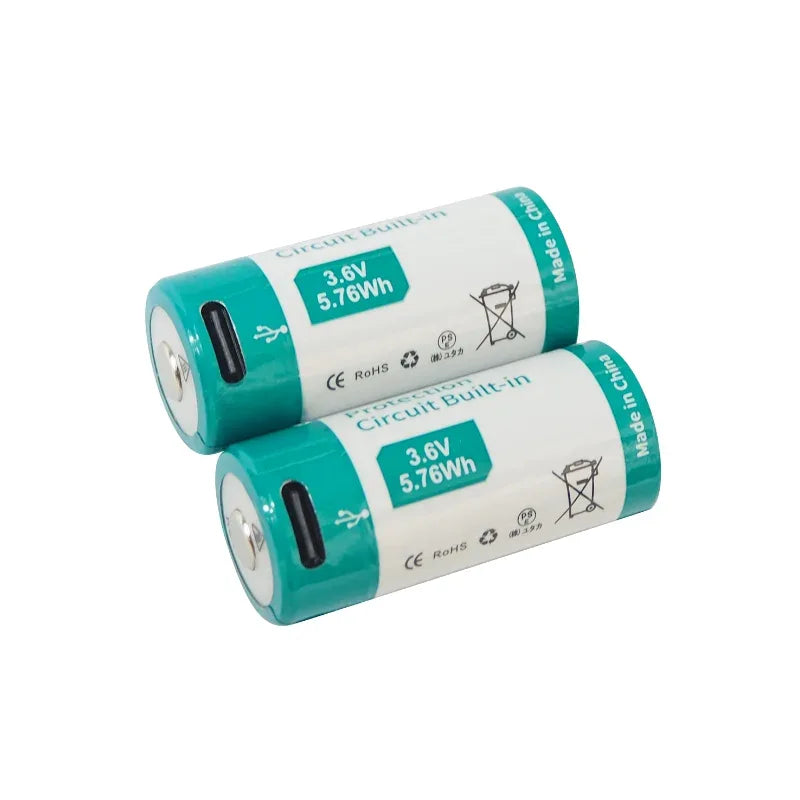 Keeppower P18350TC 1600mAh Batteries 3.6V Type-C Rechargeable Li-ion Battery for Flashlights Medical Devices Toys