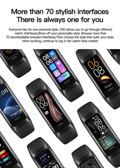LIGE Amoled Smart Watch Men 2024 Smart Band Women Heart Rate Blood Smartwartch Waterproof Smart Bracelet Sport Fitness Tracker