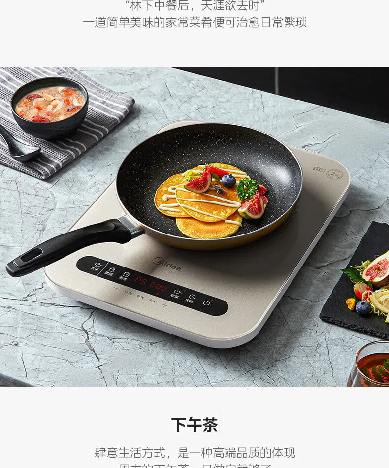 Midea Induction Cooker 2200W High Power Home Cooktop Built-in Timer Hotpot Cooker C22-Micca708 220V
