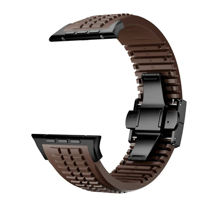 Silicone Band for Apple Watch Ultra 3/2 49mm Strap Men Sport Bracelet for Iwatch 11 10 9 8 7 6 5 Se 46mm 45mm 44mm  Watchband