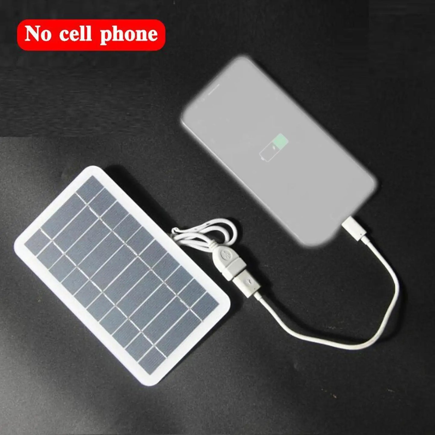 5V 400MA Solar Panel Charger Output USB Type-C Portable Solar System Mobile Phone Charger Electric Fan Outdoor Camping Home