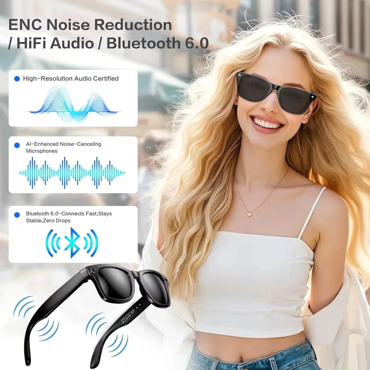 Xiaomi 8K Camera AI Glasses Smart Translation Color-Changing Waterproof Glasses Video Recording Photo Call Smart Sunglasses