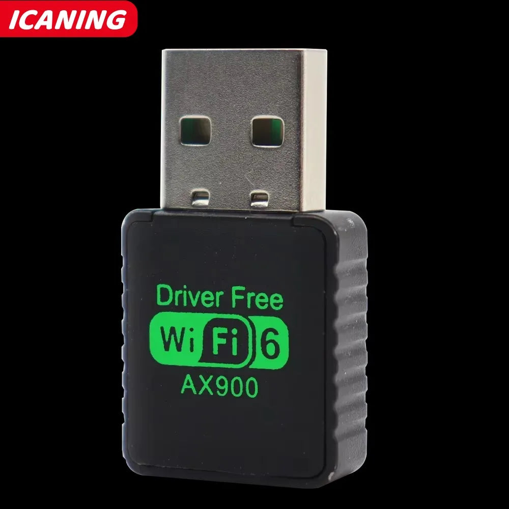 AX900 WIFI 6 Adapter USB Network Card 2.4G&5GHz Dual Band Signal Reception Dongle For Laptop Driver Free Wireless Wlan Receiver