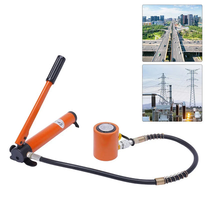 10T/20T Hydraulic Ram Cylinder Jack with CP-180 Hand Pump. Ideal for machinery & shipbuilding, offers reliable lifting.