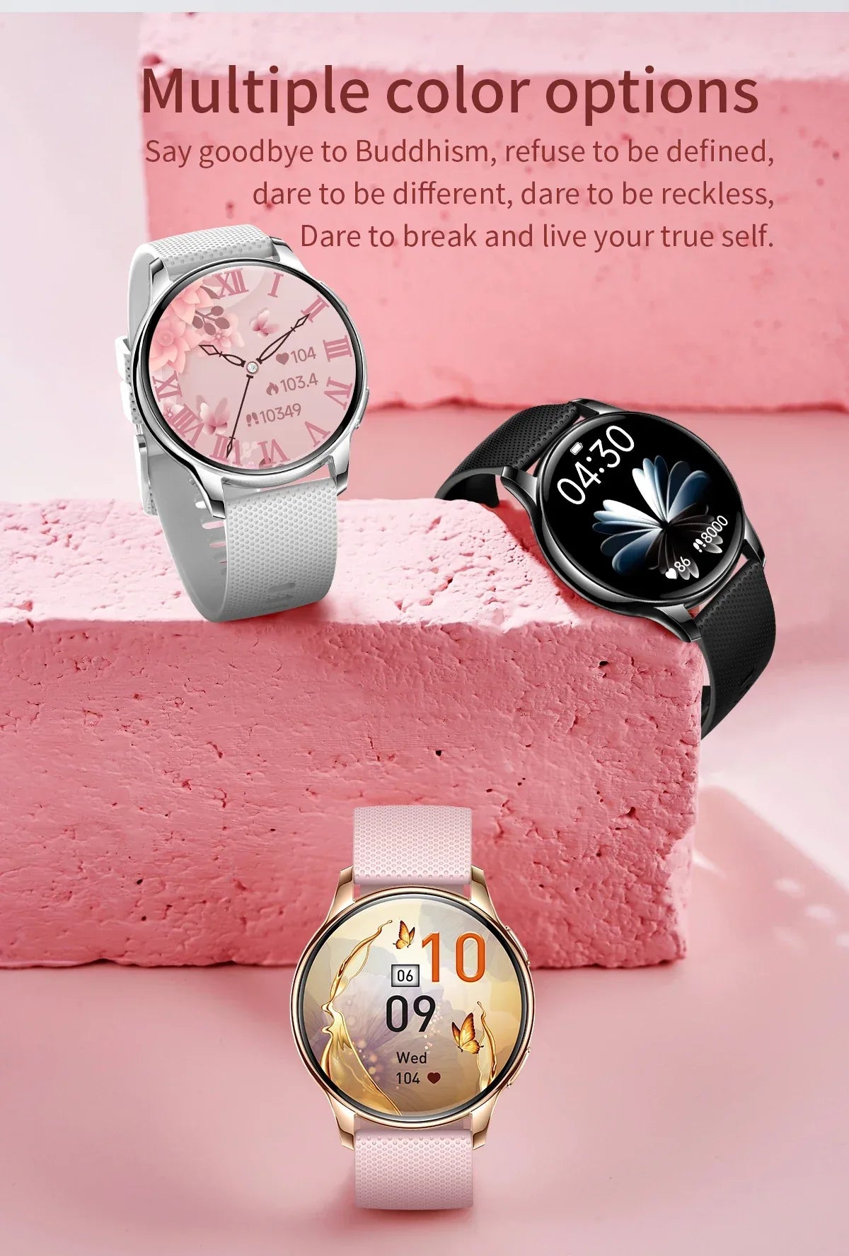 New Original Ultra Thin Women SmartWatch 1.32"AMOLED Display HD 466*466 Always Show Time Call Reminder for Women Smartwatch gift
