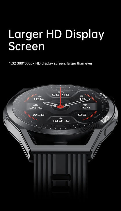 LIGE NFC 2026 New Ultra Military Smart Watch Men 1.32" IPS IP67 Waterproof ECG Smartwatch   For iOS Android Sports Smart Watches