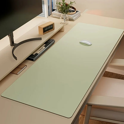 1pc Large Faux Leather Mouse Pad, Non-Slip Waterproof Desk Pad for Office, Desk, Mouse Pads for DeskEasy To Clean, Mouse Pads