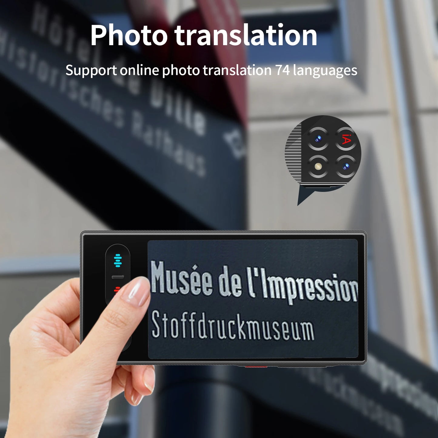 Language Translator Device 148 In Real-time Online Languages Translation Device Portable AI ChatGPT Photo Intelligent Translate