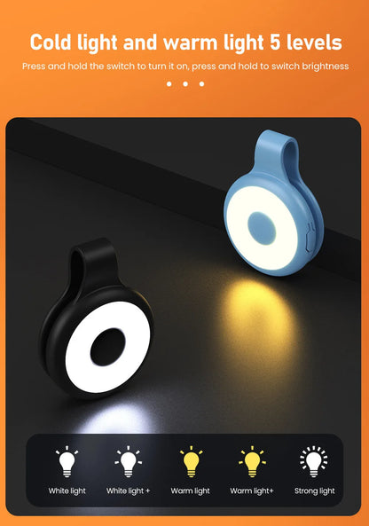 Portable Magnetic Phone Video Light 3 Color Temperature LED Fill Light with Clip for Vlog Live Stream Photography