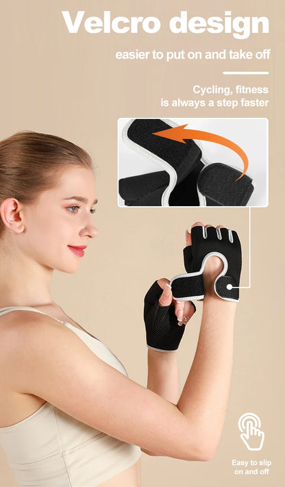 Unisex Gym Workout Gloves for Weight Lifting Fitness Body Building Sports Training Cycling Exercise - Durable Protection Grip