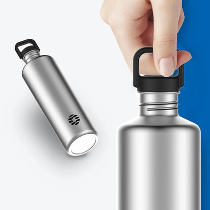 Fjbottle 2L Portable Water Bottle Stainless Steel Cycling Sports Water Bottle Leakproof BPA Free Large Capacity with Bottle Bag