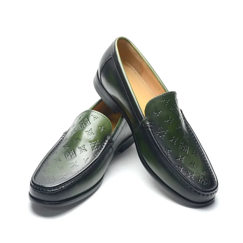 Luxury Men Formal Loafers Genuine Leather Comfortable Business Dress Shoes Slip On Mens Office Driving Shoes
