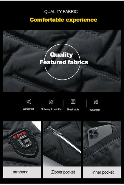 Men Bomber Jacket Casual Autumn Winter Jacket Thicken Men Fashion Clothing 2022 Streetwear Cotton Padded Jacket Slim Fit Coat