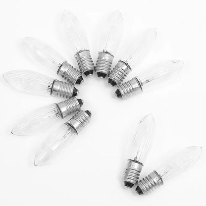 Warm-White E10 Tapered Candles Light Bulbs LED Replacement Bulbs for Lights Candle Arch Bathroom Kitchen Home Lamps Bulb Decor