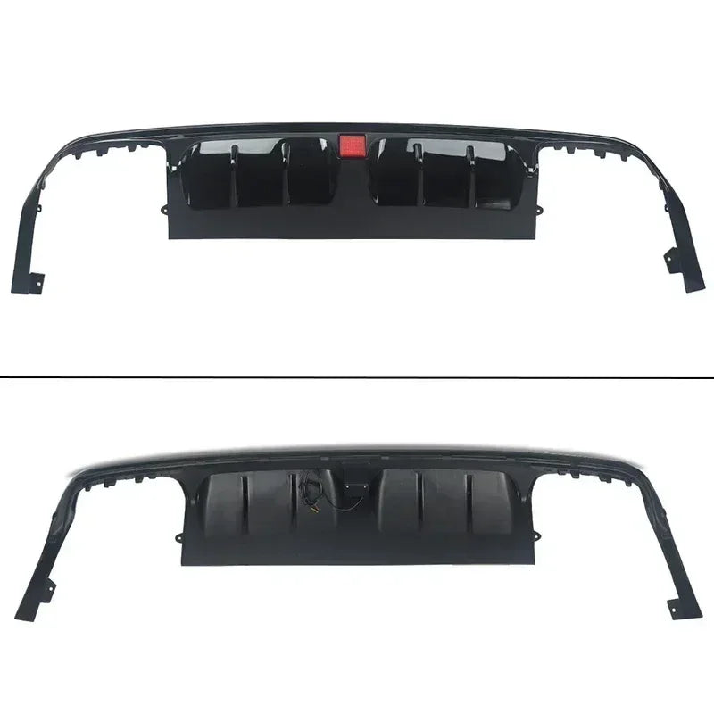 FOR MERCEDES S CLASS W222 B STYLE AMG REAR DIFFUSER TAILPIPE GLOSS BLACK 13-17