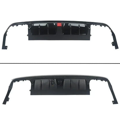 FOR MERCEDES S CLASS W222 B STYLE AMG REAR DIFFUSER TAILPIPE GLOSS BLACK 13-17