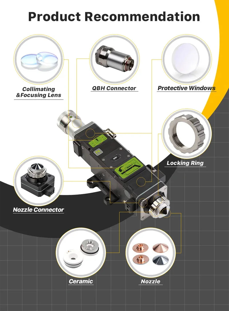 Fiber Laser Nozzle D28 D32 H15 M11 M14 Caliber 0.8-6.0 Laser Cutting Nozzle for Raytools Precitec Boci Laser Cutting Machine