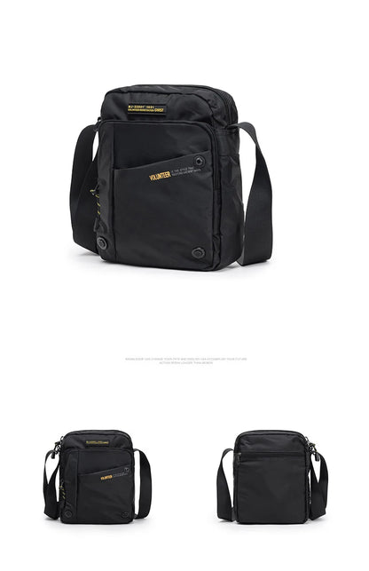 VOLUNTEER Shoulder Bag for Men New Light Weight Commuter Fashion Oxford Cloth Versatile Solid Phone Crossbody Bags Man 1698-08