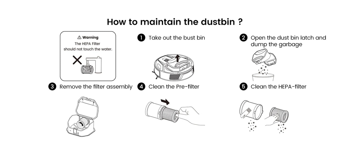 Lefant M320 cordless Robot Vacuum Cleaner and mop, 6000Pa ,210 Mins Runtime,Self-Charging,Ideal for Hard Floor, Pet Hair,Carpet