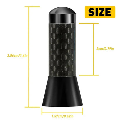 Brand New Carbon Fiber Screw Metal Short Stubby Mast Antenna Car Styling Roof Antenna Enhanced Signal For Benz Car Accessories