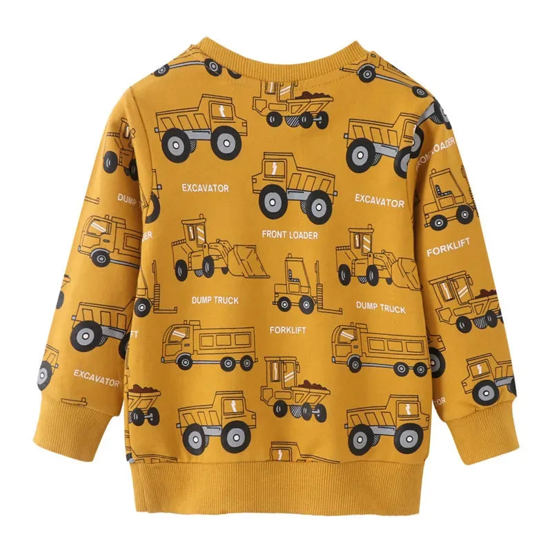 Jumping Meters New Arrival Autumn Winter Sweatshirts For Girls Animals Applique Embroidered Fashion Cotton Children's Hoodies