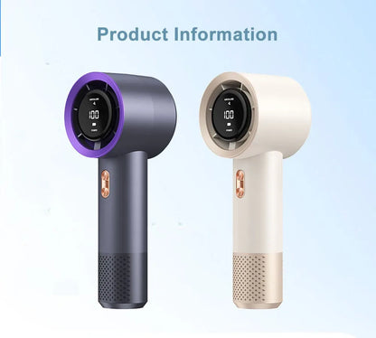 3000mAh Handheld Fan Portable Turbo Fan Air Cooler 199 Gears High-Speed Fans Smart Mini Hand Fan Outdoor Travel Camping Fan