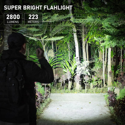 SOFIRN SC28 XHP50B HD LED 2800Lm Type-C Rechargeable Flashlight Protable Powerful 21700 Torch EDC Flash Light IPX8 for Camping