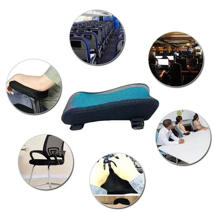 Office Chair Arm Pads with Cooling Gel,Memory Foam Armrest Pads for Gaming Chair Arm Rest Covers for Desk Chair Armrest Cushions