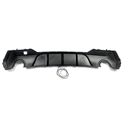 Magickit Rear Diffuser For BMW G22 G23 420i 430i 440i M Sport w/ LED 2020+ Carbon Look Rear Bumper Diffuser