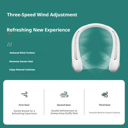 Hanging Neck Fan For Outdoor Portable Cooling Lazy Person Mini Hanging Neck Small Fan Bladeless Small Fan