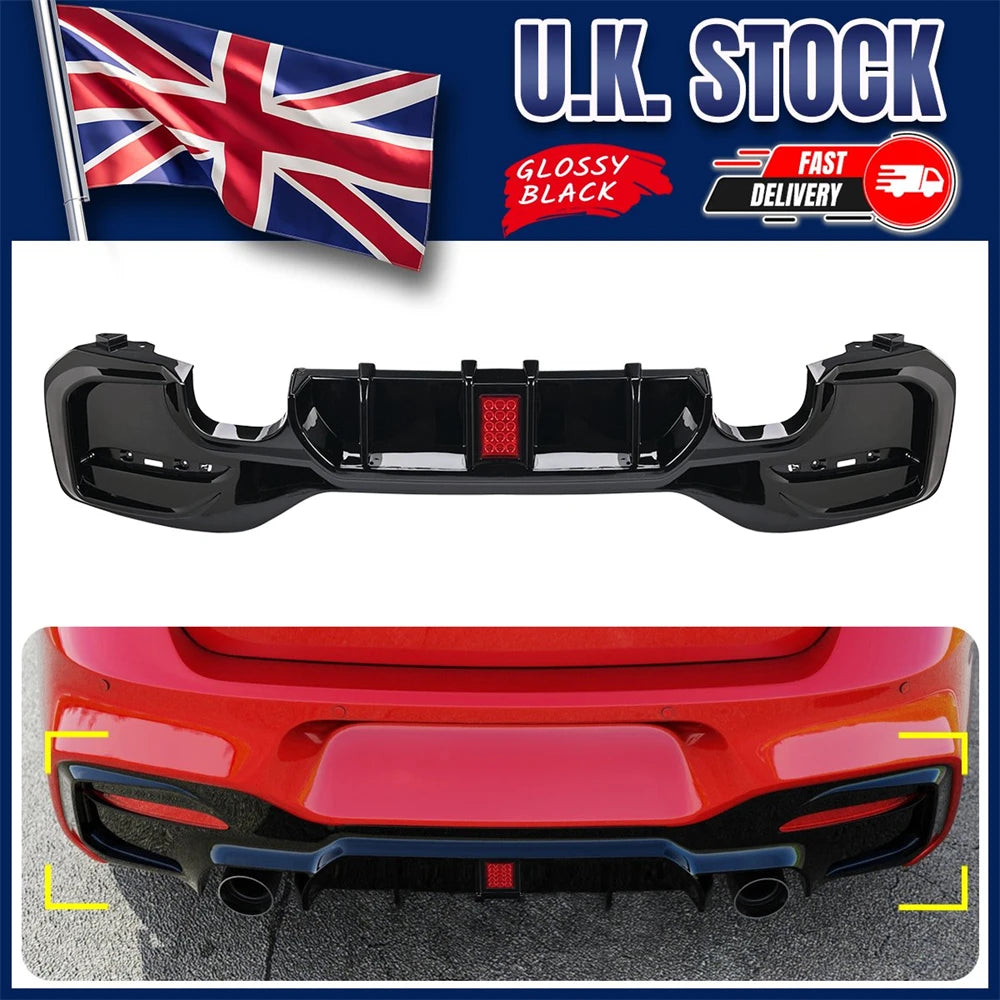 Rear Bumper Lip Diffuser With LED Rear Spoiler For BMW 1er M Sport F20 F21 M135i M140i Fits BMW BMW E92 E93 335I Accessories HOT