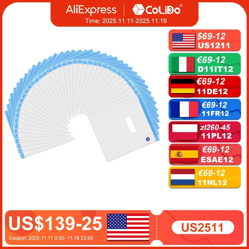 Filament Vacuum Storage Bag For PETG PLA ABS Dryer Safekeep Humidity Resistant Sealing Bags Keep 3D Printer Filament Dry Sealed