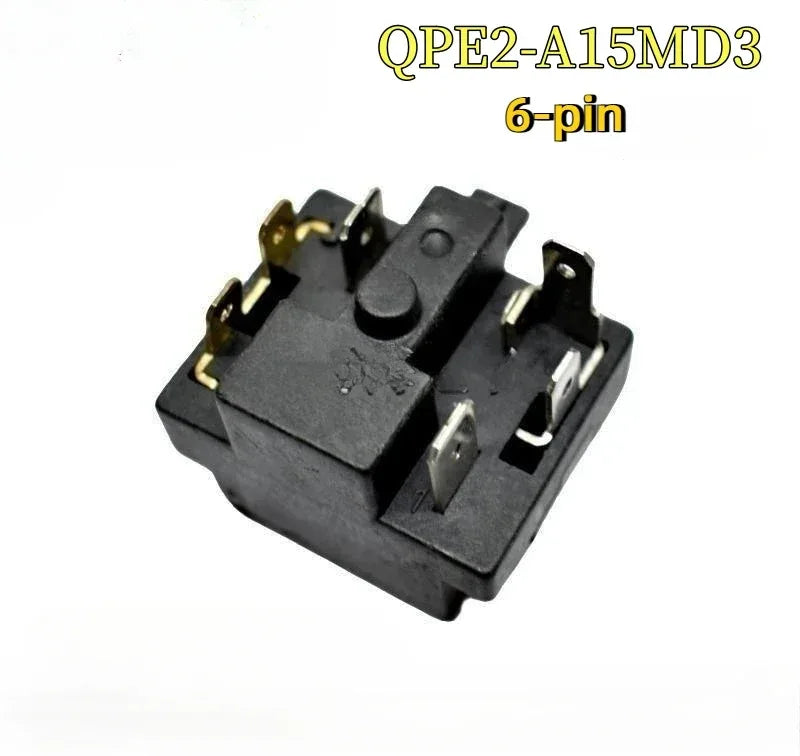 Refrigerator Freezer Compressor PTC Starter QPE2-A15MD3 6-pin