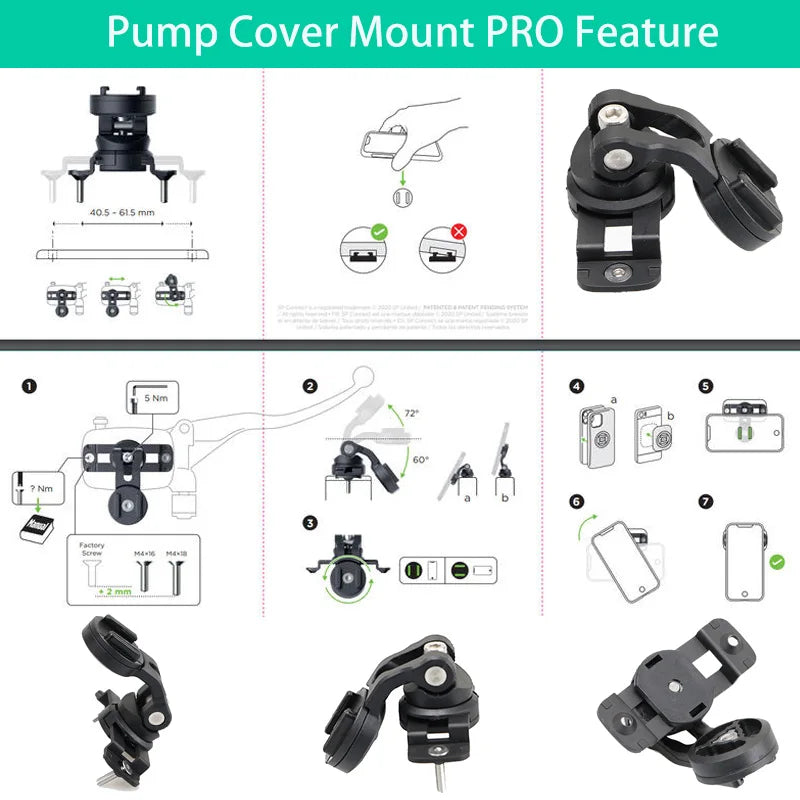 Phone Holder Stem Triple Tree Fork Mount Clamp Mobile Phone Stand Motorcycle Mirror Navigation Phone Support Handlebar Bracket