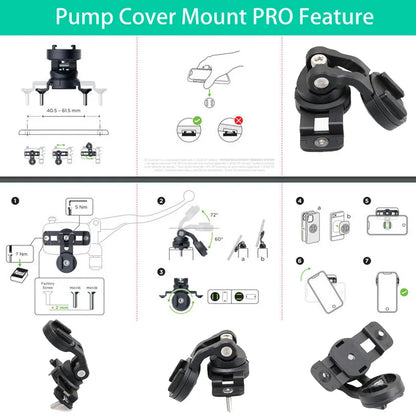 Phone Holder Stem Triple Tree Fork Mount Clamp Mobile Phone Stand Motorcycle Mirror Navigation Phone Support Handlebar Bracket