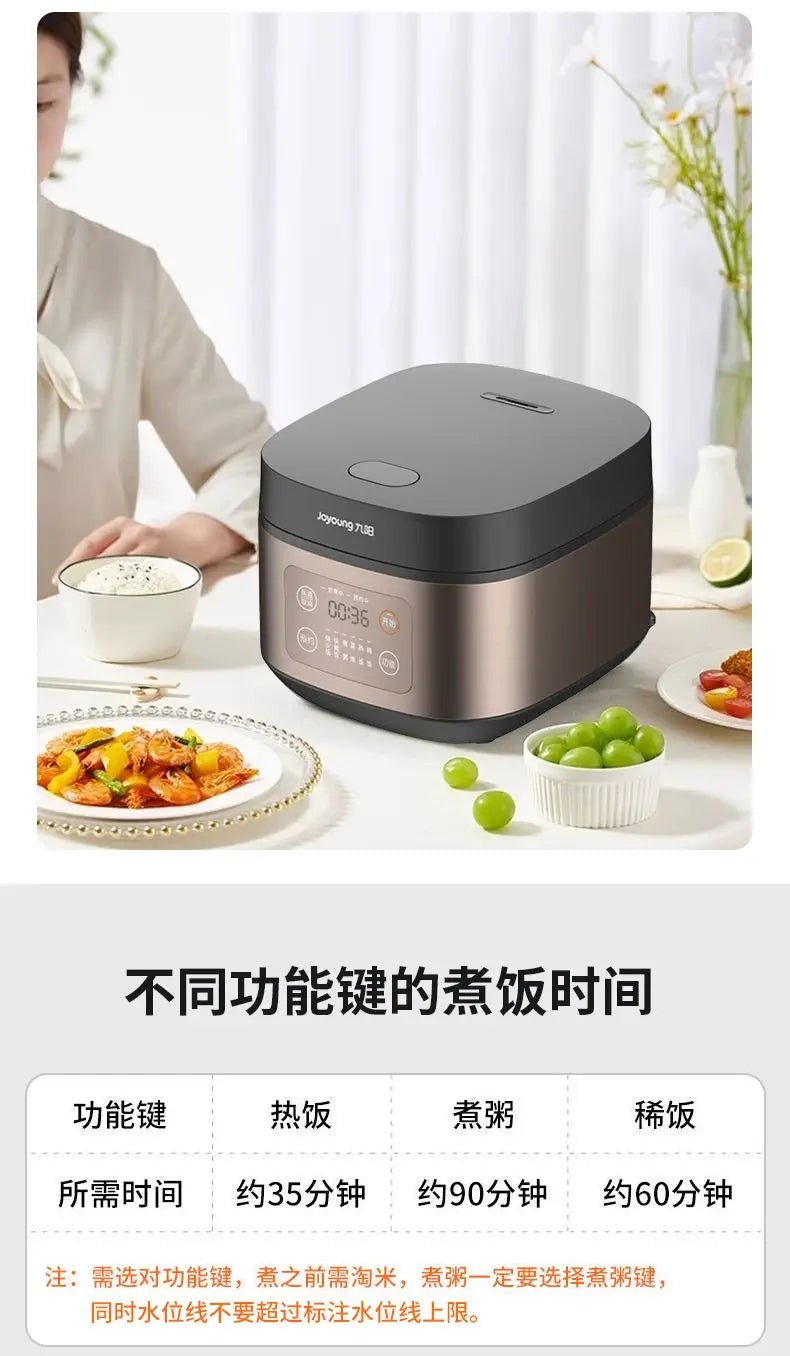 Electric rice cooker, fully automatic, household smart rice cooker, multi-functional non-stick steaming cooking fast cooking.
