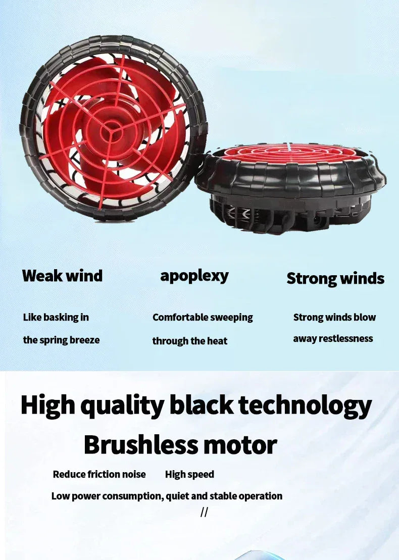 21v Air conditioner fan Clothing Fan Cooling Fan Personal Air Conditioning for Summer Heat Relief cooling clothing accessories