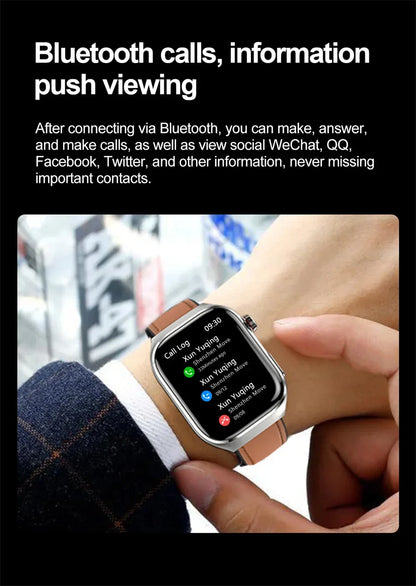 2026 New Professional-Grade Smart Watch Men ECG+PPG Uric Acid Body Fat Health Analysis IP68 Waterproof AMOLED Smartwatch Women