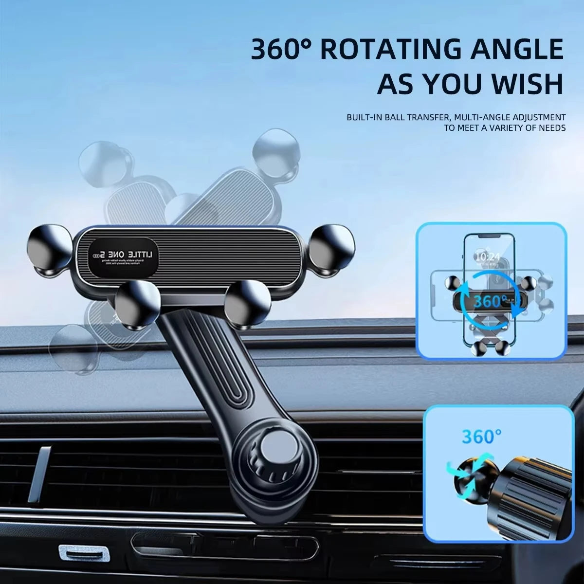 Gravity Car Phone Holder Car Air Vent Phone Mount Universal Shockproof Holder Mount  Clip