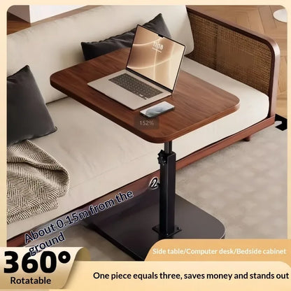 Adjustable Sofa Side Table Living Room Household Tea Table Small Coffee Table Bedroom Bedside Table Headboard Storage Rack