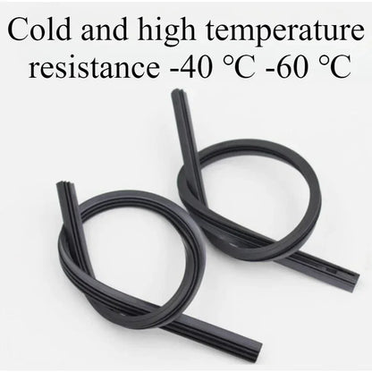 18inch 16inch Car Wiper Rubber Strip 28inch Rubber Integrated Boneless Wiper Blade 24inch 20inch Wiper Strip Replacement 2pcs