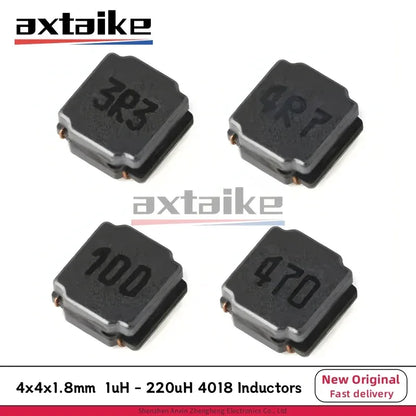 50PCS 4*4*1.8mm 1uH 2.2uH 3.3uH 4.7uH 6.8uH 10uH 15uH 22uH 33uH 47uH 68uH 100uH 2R2 4R7 470 101 221 SMD 4018 Power Inductors IC