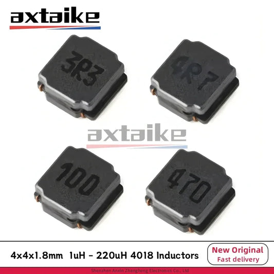 50PCS 4*4*1.8mm 1uH 2.2uH 3.3uH 4.7uH 6.8uH 10uH 15uH 22uH 33uH 47uH 68uH 100uH 2R2 4R7 470 101 221 SMD 4018 Power Inductors IC