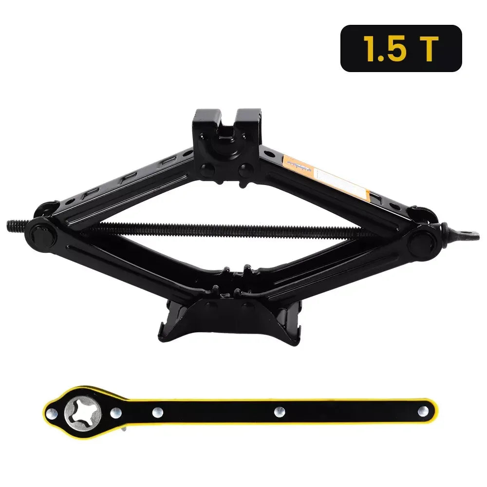 2.5T 1.5T car jacks 2 in 1 Manual Lift Jack Car Repair Tool Lifting Tool with Labor-saving Ratchet Wrench Foldable Jack for Car