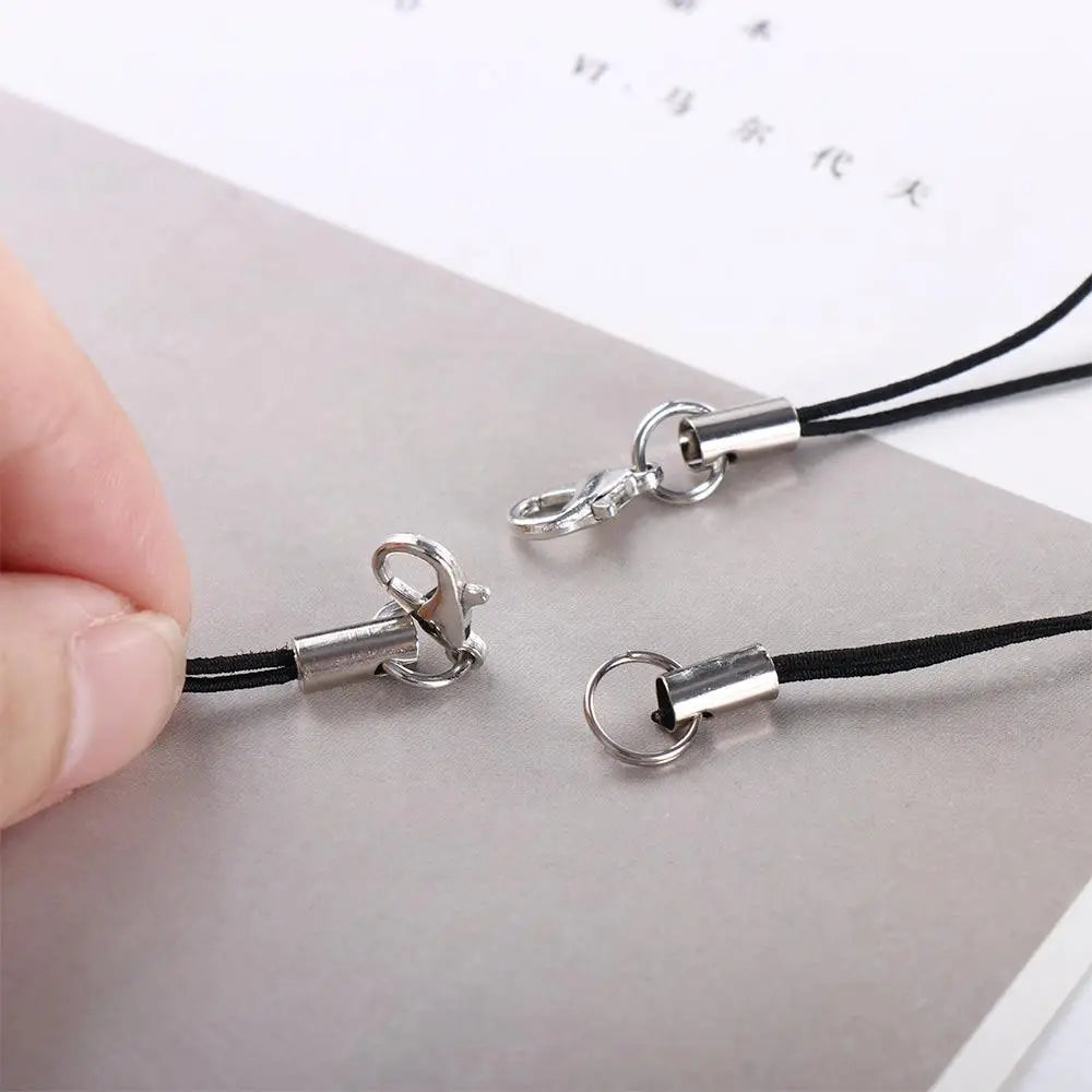 10Pcs Phone Hanger Clips Key Holder Bag Key Ring DYM Phone Lanyard String Phone Lanyard Lobster Clasp Rope Lanyard Lariat Cords