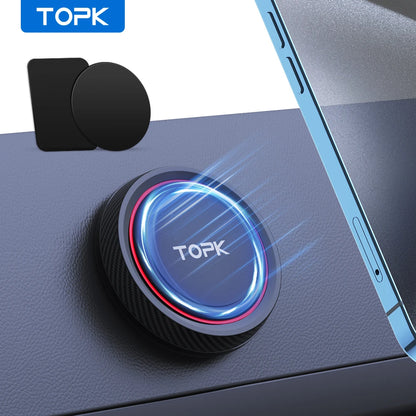 TOPK MagneticCarPhoneHolder Mount - Enhanced Version Strong Magnet 360° RotationHigh/LowTempResistant with Improved Adhesion